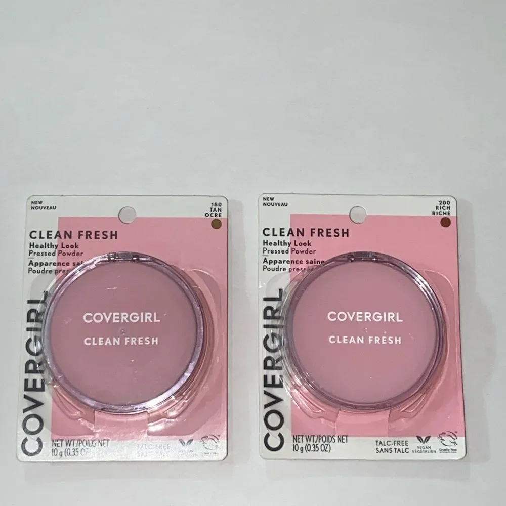 Covergirl Set 2 Clean Fresh 200 Rich Riche & 180 Tan Ocre Color